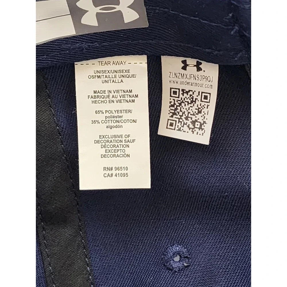 Under Armour‎  Project Rock Unisex Youth Cap Navy Blue Green Adjustable 1369814